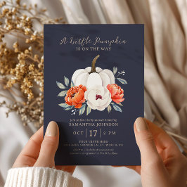 リトルカボチャ秋のベビーシャワー招待状 招待状