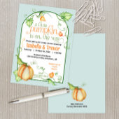 リトルカボチャ秋のベビーシャワー男女兼用 招待状