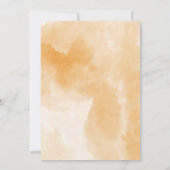 リトルカボチャ秋の花ベビーシャワー 招待状 (裏面)