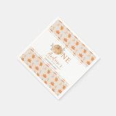 リトルカボチャ秋の葉の秋最初の1番目の誕生日 スタンダードカクテルナプキン (角)