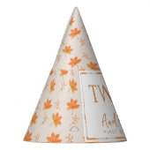 リトルカボチャ秋の葉の秋2nd誕生日 パーティーハット (左)