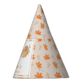 リトルカボチャ秋の葉の秋2nd誕生日 パーティーハット (右)