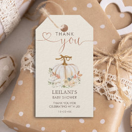 リトルカボチャ秋の赤ちゃんシャワーのお気に入り ギフトタグ