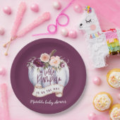 リトルカボチャ秋の赤ちゃんシャワーの招待 ペーパープレート (パーティー)