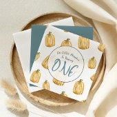 リトルカボチャ秋ウォーターカラーボーイ誕生日 スタンダードランチョンナプキン