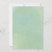 リトルカボチャ秋グリーンリー |カップルの赤ちゃんシャワー 招待状 (裏面)