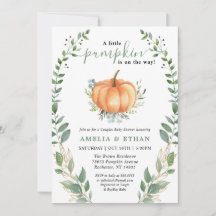 リトルカボチャ秋グリーンリー |カップルの赤ちゃんシャワー