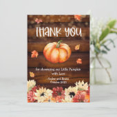 リトルカボチャ秋サンキューカード 招待状 (スタンド正面)