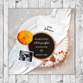 リトルカボチャ秋デジタル写真妊娠 案内状