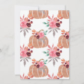 リトルカボチャ秋ドーナツキャンディファースト誕生日 招待状 (裏面)