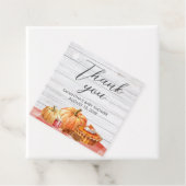 リトルカボチャ秋ピクニックベビーシャワースクエア フェイバータグ (インサイチュ)