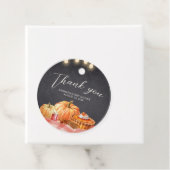 リトルカボチャ秋ピクニックベビーシャワーラウンド フェイバータグ (インサイチュ)