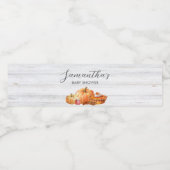 リトルカボチャ秋ピクニックベビーシャワー ペットボトルラベル (シングルラベル)