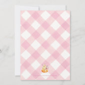 リトルカボチャ秋フローラシャワーベビービンゴカード 招待状 (裏面)