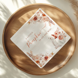 リトルカボチャ秋フローラベビーシャワー スタンダードカクテルナプキン