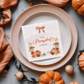 リトルカボチャ秋フローラベビーシャワー スタンダードカクテルナプキン