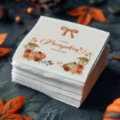 リトルカボチャ秋フローラベビーシャワー スタンダードカクテルナプキン