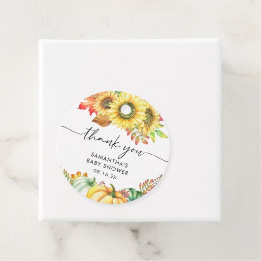 リトルカボチャ秋ベビーシャワーありがとう フェイバータグ (インサイチュ)