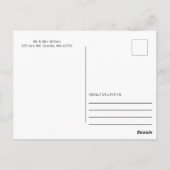 リトルカボチャ秋ベビーシャワーありがとう ポストカード (裏面)