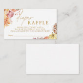 リトルカボチャ秋ベビーシャワーおむつラッフルカード ノートカード (正面/裏面)