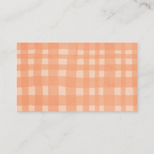 リトルカボチャ秋ベビーシャワーおむつラッフル エンクロージャーカード (裏面)