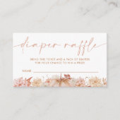 リトルカボチャ秋ベビーシャワーおむつラッフル エンクロージャーカード (正面)