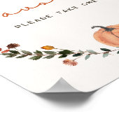 リトルカボチャ秋ベビーシャワーの好意 ポスター (角)