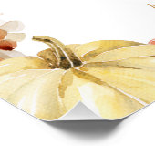 リトルカボチャ秋ベビーシャワーウェルカムサイン ポスター (コーナー)