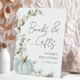 リトルカボチャ秋ベビーシャワーギフトサイン 台座サイン