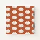 リトルカボチャ秋ベビーシャワーゲストブック ノートブック (裏面)