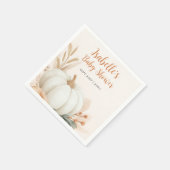 リトルカボチャ秋ベビーシャワーテーブルデコール スタンダードカクテルナプキン (角)