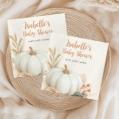 リトルカボチャ秋ベビーシャワーテーブルデコール スタンダードカクテルナプキン