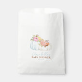 リトルカボチャ秋ベビーシャワーパーソナライズされた フェイバーバッグ (正面)