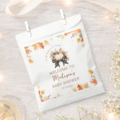 リトルカボチャ秋ベビーシャワーフローラ&プレイド フェイバーバッグ (クリップ留めされた状態)