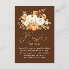 リトルカボチャ秋ベビーシャワーブズベビー エンクロージャーカード