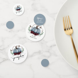 リトルカボチャ秋ベビーシャワーブルー コンフェッティ