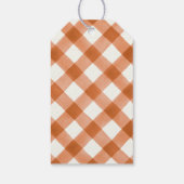 リトルカボチャ秋ベビーシャワーメッセージカード ギフトタグ (裏面)