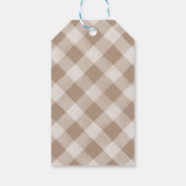 リトルカボチャ秋ベビーシャワーメッセージカード ギフトタグ (裏面)