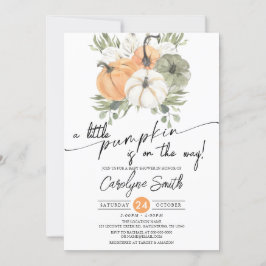 リトルカボチャ秋ベビーシャワー招待状 招待状
