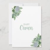 リトルカボチャ秋ベビーシャワー招待状 招待状 (裏面)