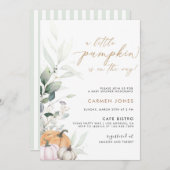 リトルカボチャ秋ベビーシャワー招待状 招待状 (正面/裏面)