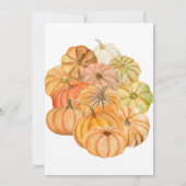 リトルカボチャ秋ベビーシャワー招待状 招待状 (裏面)