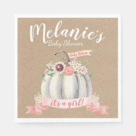 リトルカボチャ秋ベビーシャワー スタンダードランチョンナプキン
