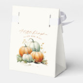 リトルカボチャ秋ベビーシャワー フェイバーボックス (裏面サイド)