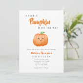 リトルカボチャ秋ベビーシャワー 招待状 (スタンド正面)