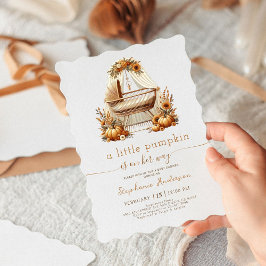 リトルカボチャ秋ボホガールベビーシャワー 招待状