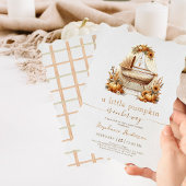 リトルカボチャ秋ボホガールベビーシャワー 招待状