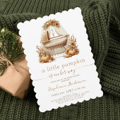 リトルカボチャ秋ボホガールベビーシャワー 招待状