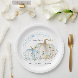 リトルカボチャ秋ボーイベビーシャワー紙プレート ペーパープレート