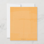 リトルカボチャ秋リースベビーシャワー招待状 (裏面)